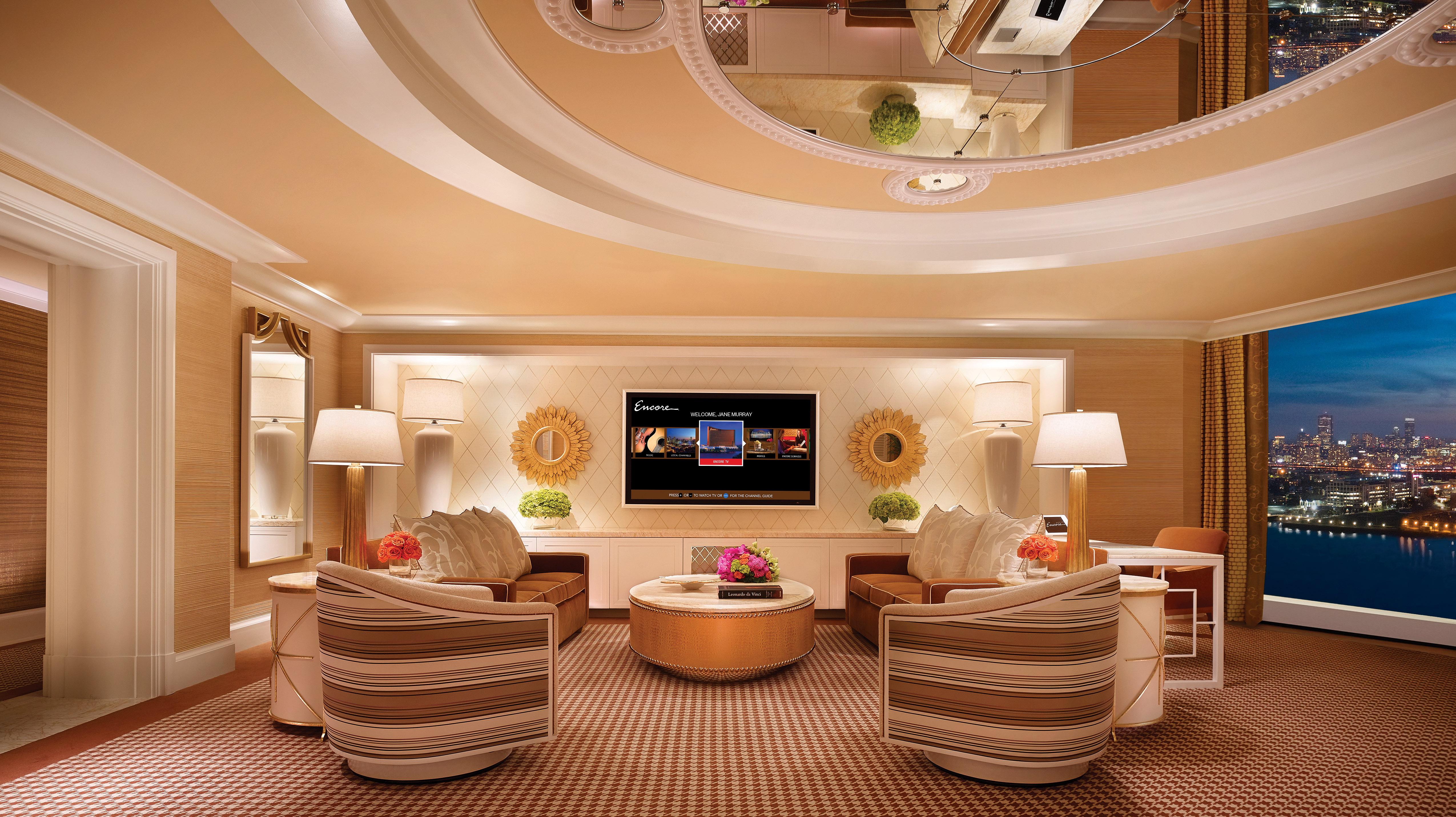 منتجع إنكور بوسطن هاربور Everett المظهر الخارجي الصورة The living room of a two-bedroom suite